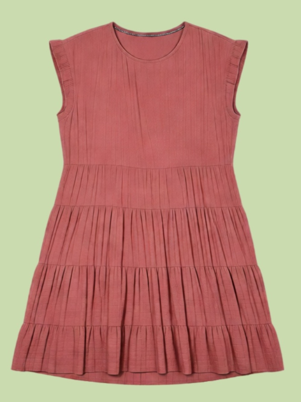 Knox Rose Girls' Rose Tiered Sleeveless Dress
